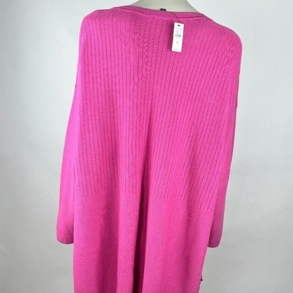 Talbots Cotton Tunic Sweater Women 3X NWT $90 Long Sleeve Scoop neck‎ Stretch - Picture 7 of 13